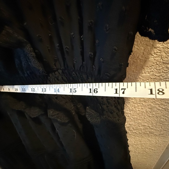 Beautiful Boho Chic Black Lace Maxi Dress - Picture 7 of 9